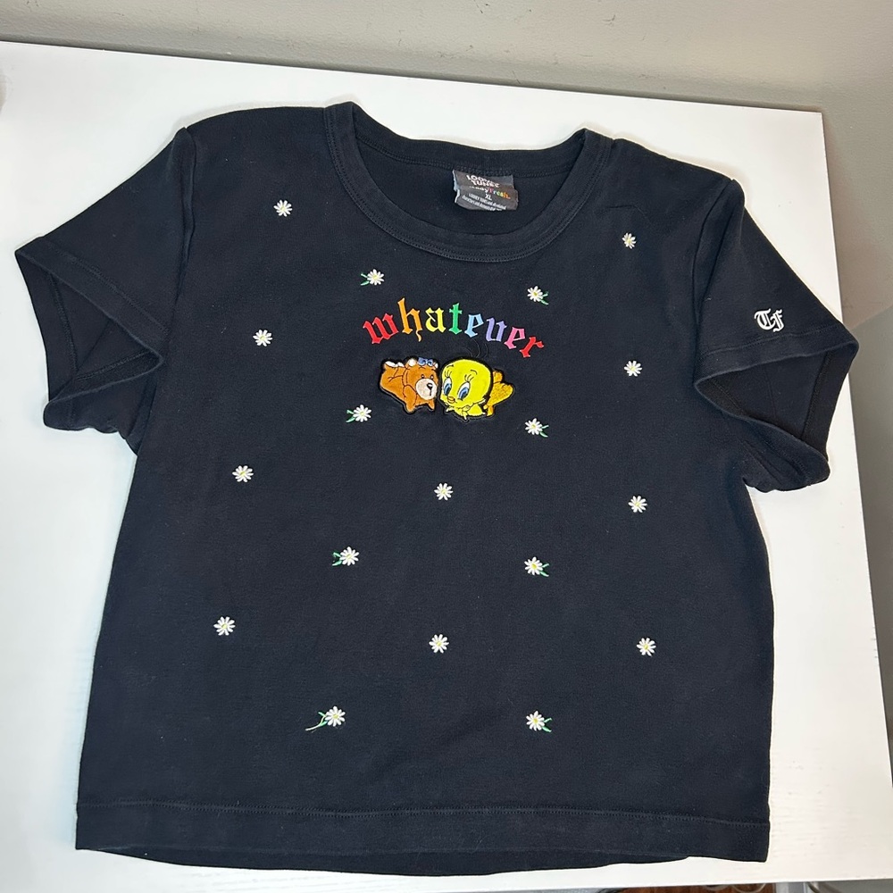 Teddy Fresh Top Womens XL Looney Tunes Whatever Collab Shirt Tweety H3H3 VTG